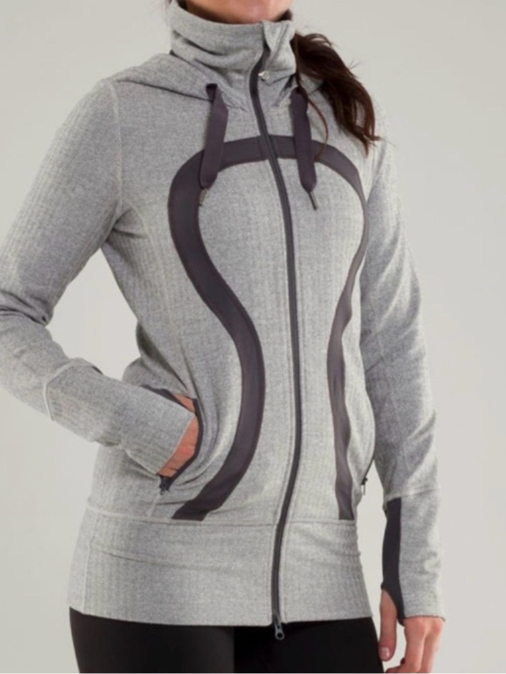 Lululemon Stride Jacket in Ghost Herringbone - size 6